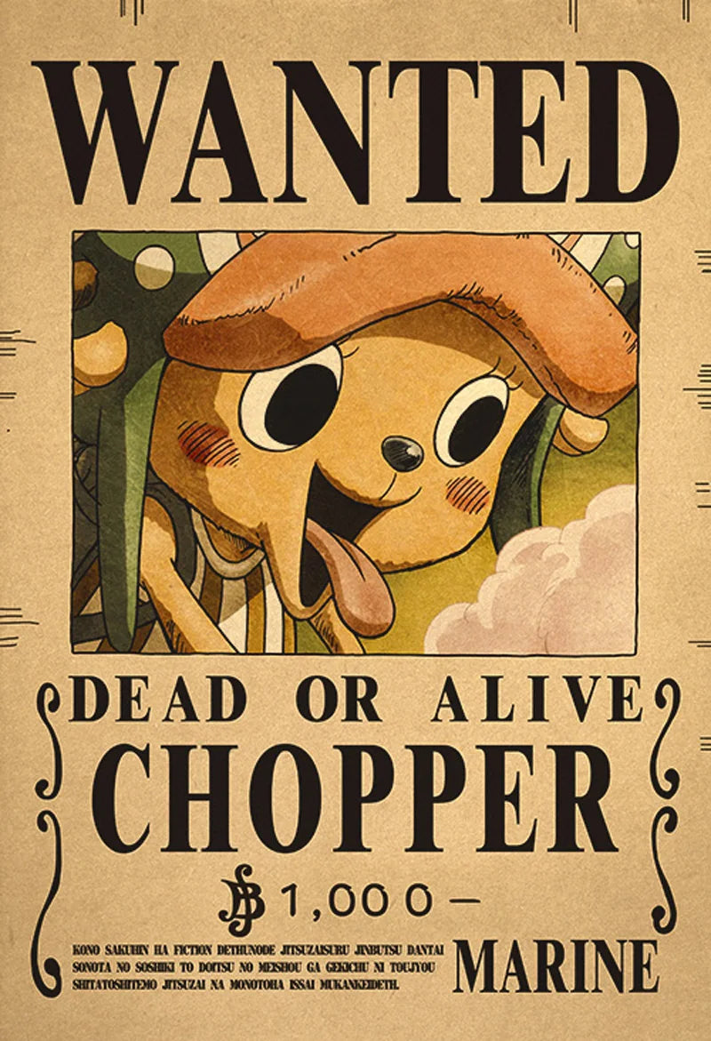 One Piece Wanted Posters
