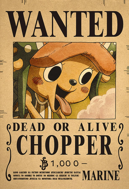 One Piece Wanted Posters